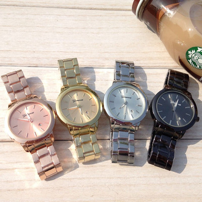taobao agent Golden steel belt, fashionable women's watch, Aliexpress, ebay