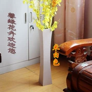 Sàn gỗ màu đen trắng lớn phòng khách hoa khô trang trí hoa cao cấp hoa xô cắm hoa cao 60CM - Vase / Bồn hoa & Kệ