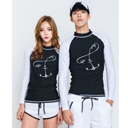 2018 phiên bản Hàn Quốc mới của cặp đôi đồ bơi tươi mát chống nắng dài tay mặc quần áo lặn phù hợp với đồ bơi nữ đi biển