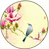 Su thêu DIY kit người mới bắt đầu đột quỵ sơn magnolia chim của nhãn hiệu mẫu nhập thêu bản đồ tập thể dục gửi hướng dẫn khung tranh thêu chữ thập