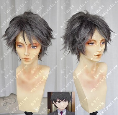 taobao agent Endangered species girl RDG is happy to deepen gray fluffy fluffy twisting short hair cos wigs