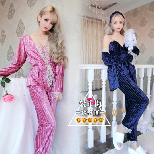 Imported Daily Pajamas Autumn Sexy High Waist