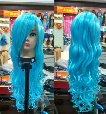taobao agent Blue wig for princess, cosplay