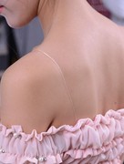 New mềm gân đàn hồi cao vành đai trong suốt thêm tốt dây đeo vai vô hình đồ lót đám cưới với treo căng dây đeo áo ngực