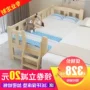 Gỗ rắn đơn giản trẻ em hiện đại giường của cô gái giường cũi lớp công chúa cậu bé single side giường với hộ lan tôn sóng nội thất dân cư giường sắt