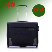 Authentic kinh doanh xe đẩy trường hợp cao cấp lên máy bay vali du lịch hộp du lịch đa chức năng máy tính hộp máy tính dài lên máy bay 18 inch
