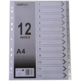Человек US-012A Индекс Индекс Пластик 11-луночный 12 пластиковая индексная бумага A4 Классификация Классификация бумаги Классификация бумаги