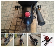 Phụ kiện xe máy đặc biệt xe máy CG125 đèn hậu sửa đổi đèn phanh retro biển số phanh đèn hậu tròn - Đèn xe máy