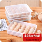 Cửa hàng Ailein tủ lạnh nhà bếp có nắp hộp trứng lưu trữ lưới trứng 20 hộp trứng có thể xếp chồng hộp - Trang chủ