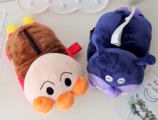 Коробка для салфеток ★88包邮★面包超人细菌小子毛绒纸巾抽纸巾套抱枕收纳车用多功能 Small land