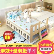 Trẻ em giường trẻ em giường cô gái công chúa giường với hộ lan tôn sóng cậu bé giường cậu bé giường nhỏ gỗ rắn duy nhất khu dân cư giường đồ nội thất