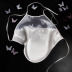 Trên cơ thể siêu cổ tích ba chiều bướm Nhật Bản tinh khiết sexy thêu hoa màu trắng tinh khiết khâu tạp dề vest bộ đồ ngủ Bellyband