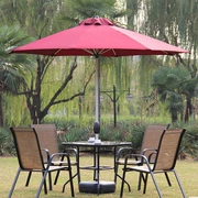 Ngoài trời parasol bảng và ghế vườn sắt rèn vườn cột ngoài trời ô bảng và ghế kết hợp sân thượng ban công giải trí đồ nội thất
