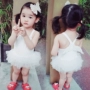 Áo tắm cho trẻ em Cô gái Xiêm Thiên thần Hàn Quốc Công chúa dễ thương Váy bé 1-3 Áo tắm cho trẻ em đồ bơi sexy cho bé