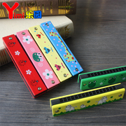 Trẻ em bằng gỗ đồ chơi âm nhạc harmonica bé nhạc cụ đồ chơi không độc hại thổi 16 lỗ giáo dục sớm Orff chơi
