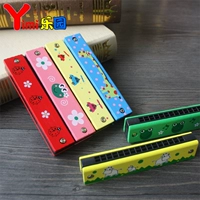 Trẻ em bằng gỗ đồ chơi âm nhạc harmonica bé nhạc cụ đồ chơi không độc hại thổi 16 lỗ giáo dục sớm Orff chơi đồ chơi trí tuệ