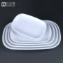 Trung quốc melamine bộ đồ ăn giả sứ nhựa món ăn khăn món ăn xúc xích món ăn dày chiên mì ăn liền mì dài vuông món ăn xúc xích tấm bột bát ăn cơm