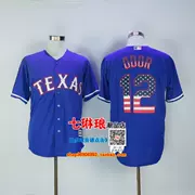 Ranger Rangers Bóng chày Jersey Áo ngắn tay mùa hè RYAN 34 # 29 DƯỚI ĐÂY 12 # Jersey - Thể thao sau