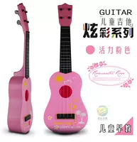 Đàn guitar cho trẻ em có thể chơi cho bé giáo dục sớm thực hành âm nhạc cho người mới bắt đầu chơi guitar nhỏ bằng nhựa màu xanh hồng đồ chơi giáo dục