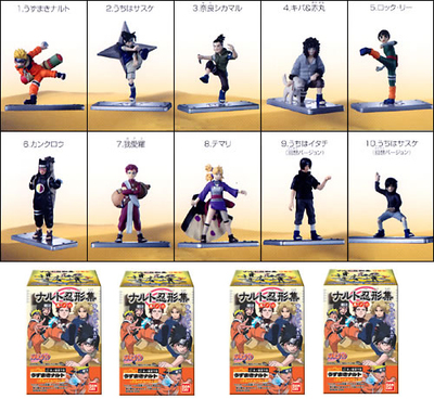 taobao agent Bandai Bandai Box Egg Naruto Ninja Collection 6 Naruto Sasuke I love Luo Xiaomi Temu Uchihalk