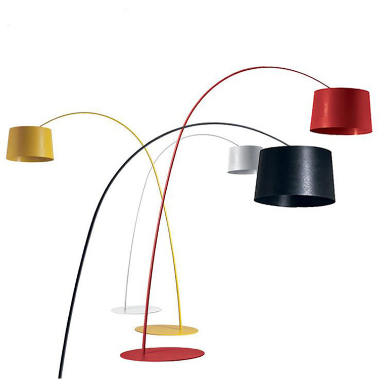 red floor lamp shades