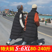 Cotton vest nữ mùa thu mùa đông kích thước lớn siêu kích thước lớn couple vest của phụ nữ áo dài nam cotton áo vest vest