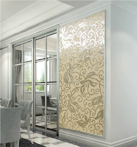 Мозаика, головоломка, стеклянные наклейки, европейский стиль, зеркальный эффект