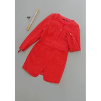 Ghi nhớ [H15A-600] áo khoác nữ hàng hiệu mới đích thực áo khoác da nữ bằng da 0,88kg ao da nu