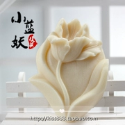 B1553diy Creative Lily Handmade Hương thơm Xà phòng Mềm Silicone Silicone Khuôn Khuôn Sôcôla Fondant Pudding Nhựa