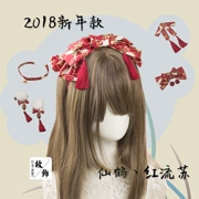 Phong cách Nhật Bản và gió tóc phụ kiện nhỏ nữ nữ cần cẩu năm mới tiara siêu cổ tích phước lành 2018 tua tóc bông tai