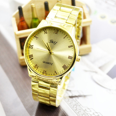 taobao agent Mechanical golden dial, steel belt, watch, quartz watches, simple and elegant design