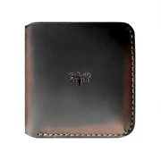 Mỹ nhập khẩu Moose handmade da tính năng bền ví ví vuông ví cầm tay bộ thẻ