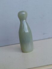 Мундштук 清代老和田玉烟嘴老和田玉头部造型挺好看的老和田玉烟嘴