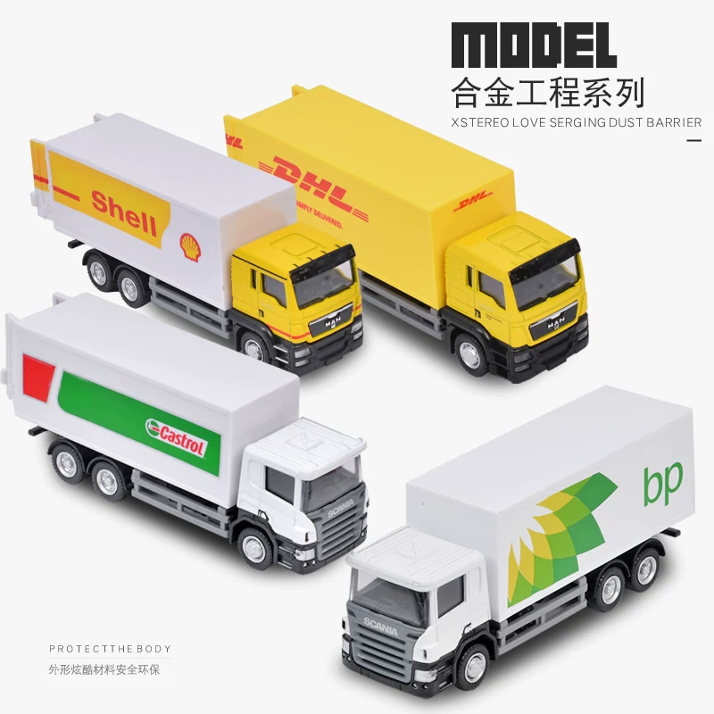 Модель автомобиля, минифигура, бензовоз, транспорт, 2 штуки, масштаб 1:64