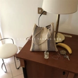 Плетеный шоппер, в корейском стиле