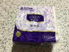 Салфетка/сумка 唯洁雅230双层餐巾纸 生活卫生用纸 正方形单片面巾纸 擦手纸72包