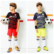 Anta quần áo trẻ em cậu bé thoáng khí và thoải mái thể thao phù hợp với bóng phù hợp với 2018 chàng trai mùa hè bóng đá quần áo 35822205