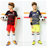 Anta quần áo trẻ em cậu bé thoáng khí và thoải mái thể thao phù hợp với bóng phù hợp với 2018 chàng trai mùa hè bóng đá quần áo 35822205 quần áo bộ adidas nam
