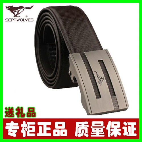 Septwolves, мужской ремень, штаны для отдыха, из натуральной кожи