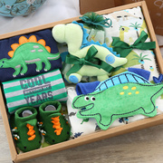 Bé hộp quà tặng trẻ sơ sinh hộp quà tặng nam bé bông quần áo phù hợp với khủng long đồ chơi trăng tròn hộp quà tặng spree