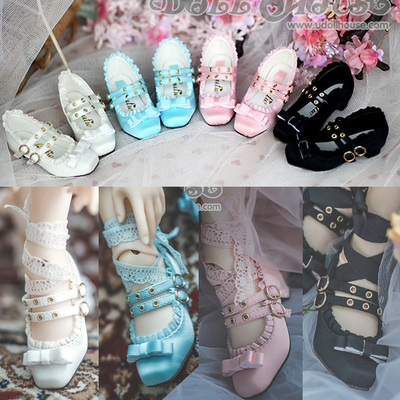 taobao agent [Cutie] BJD3 points of female baby shoes SD/DD flat feet can wear simulated silk satin head shoes sleeping beauty