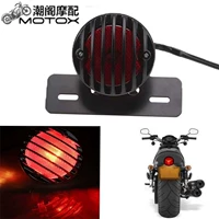 Phụ kiện xe máy Harley Cruise Prince xe sửa đổi retro kim loại phía sau đèn hậu đèn phanh tấm giấy phép phanh đèn hậu - Đèn xe máy đèn led pha xe máy