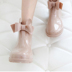 Mưa khởi động nữ thời trang Hàn Quốc không thấm nước dễ thương giày nước mùa hè ống ngắn cung mưa khởi động người lớn không trượt thời trang ... Rainshoes