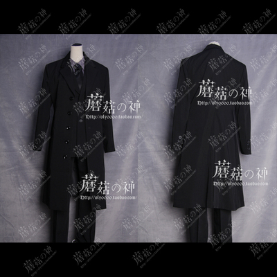 taobao agent Oly-Fate Zero Men's Tripstarian Black suit COS costume customization [Seiko]