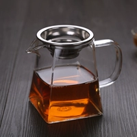 Kính dày bên vành đai công bằng với bộ lọc trà bị rò rỉ tách trà máy kung fu vuông nam cup set trà đặt phụ kiện bình pha trà thủy tinh cao cấp