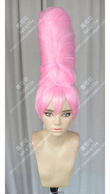 taobao agent Ladygaga pink face short hair+space cotton hair packing sky nightclub parade cosplay wig