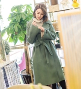 Hàn Quốc mua phụ nữ chuyên nghiệp 18 mùa đông phiên bản mới của Hàn Quốc áo khoác len hai mặt dài cao cấp lỏng lẻo