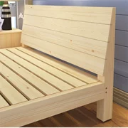 Kinh tế 2 mét cung cấp công cụ cài đặt đơn giản 2 người tỉnh Giang Tô giường thông gỗ rắn giường đôi 1,8 giường lớp