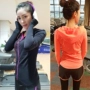 Áo khoác thể thao nữ chuyên nghiệp chạy dây kéo dài tay T-Shirt thể dục nhanh khô áo trùm đầu cardigan áo gió mỏng phần áo khoác gió nữ giá rẻ