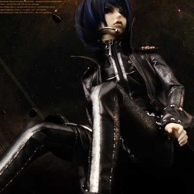 taobao agent 1/3 bjd/sd doll male doll clothes 3 points imitation leather science fiction clothing set GEM Josen official suit